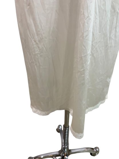 Size 38 Vanity Fair Womens Vintage Cream Nylon Slip Nightgown