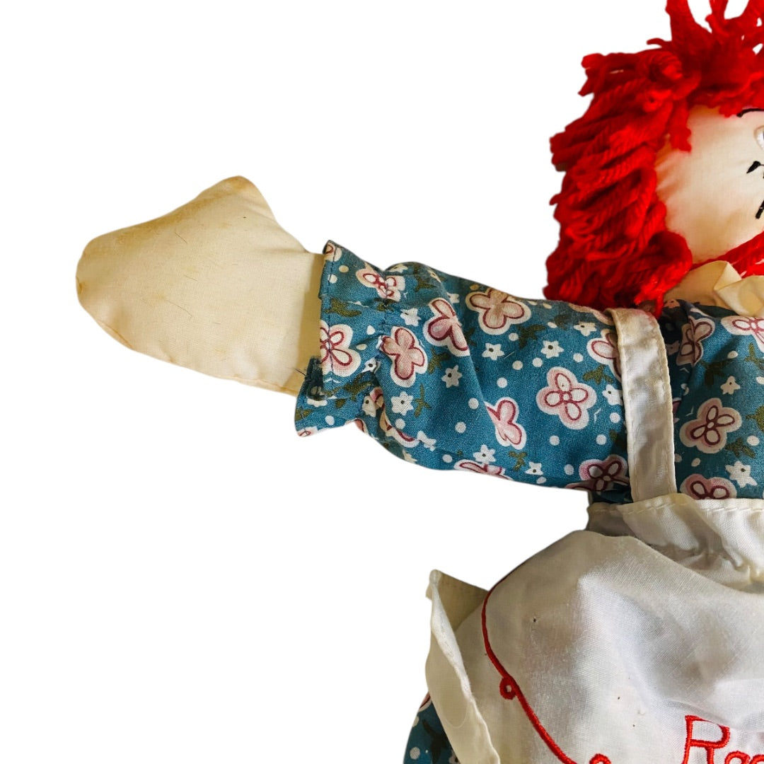 2004 Dakin Raggedy Ann Rag Doll Pinafore Dress 16 Inch