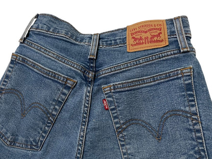 Size 25 Levi Strauss & Co Wedgie Straight Denim Womens Jeans Buttonfly