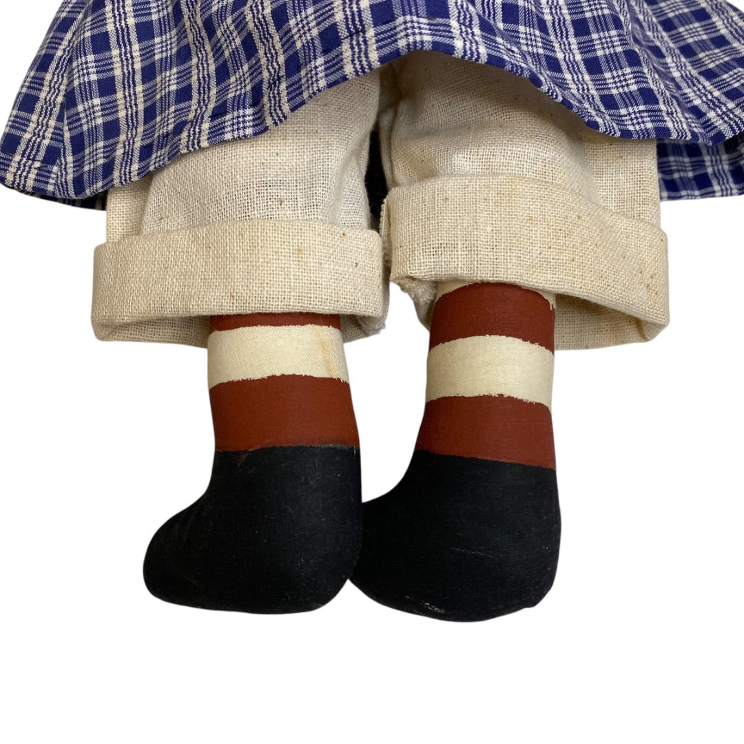 1985 Raggedy Ann Rag Doll Handmade Country Rustic Style 16"