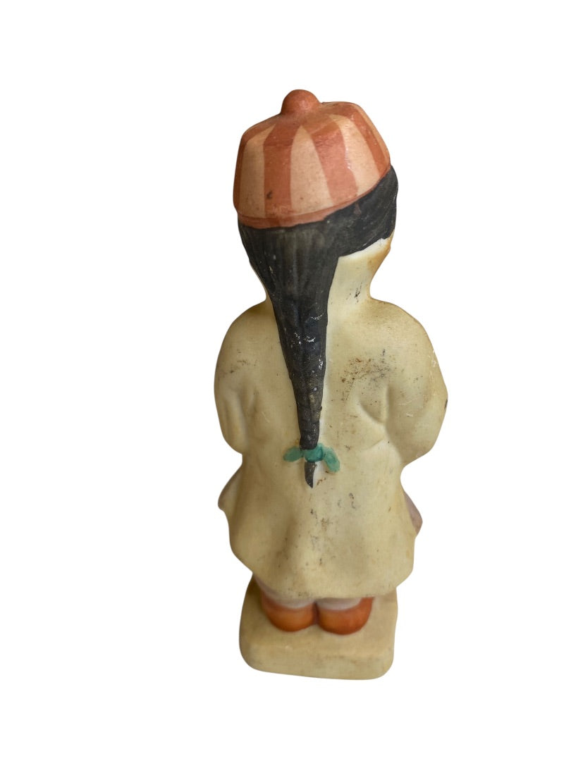Vintage Japan Porcelain Figurine Man 4.25"