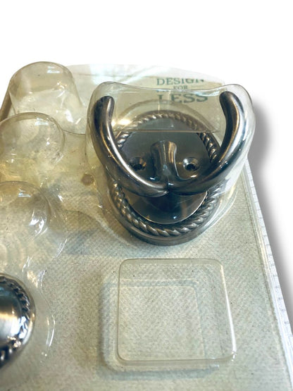 Design for Less Wall Hook and Drawer Pull Satin Nickel Finish 160257