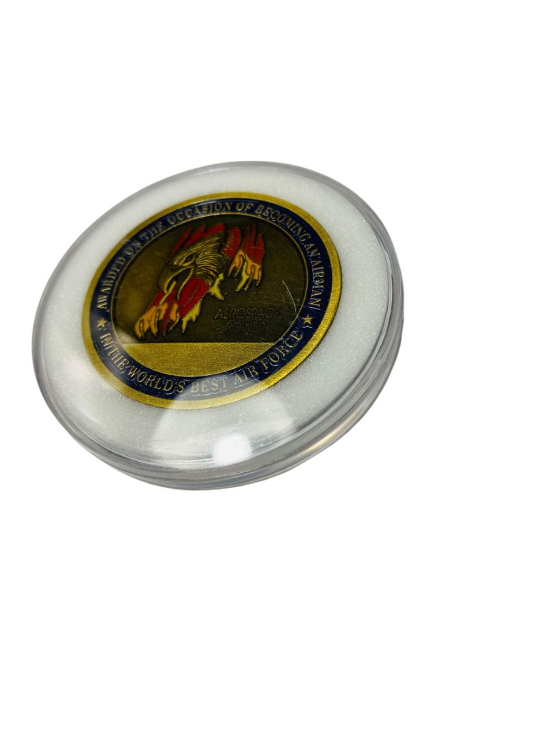 Original USAF Air Force 1947 Becoming An Airman's Challenge Coin