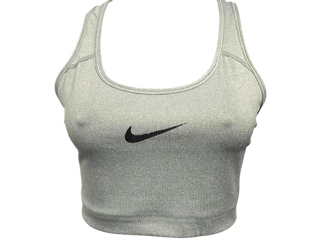 Medium Nike Dri Fit Sports Bra No Padding RN#56323 Gray