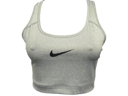 Medium Nike Dri Fit Sports Bra No Padding RN#56323 Gray