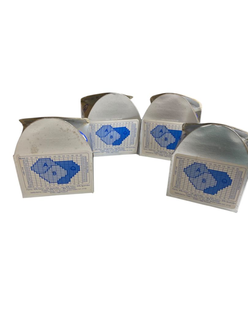 4 Pairs L'eggs Pantyhose Size Q Sheer Energy Regular Suntan 60502 RQS Vintage 1992