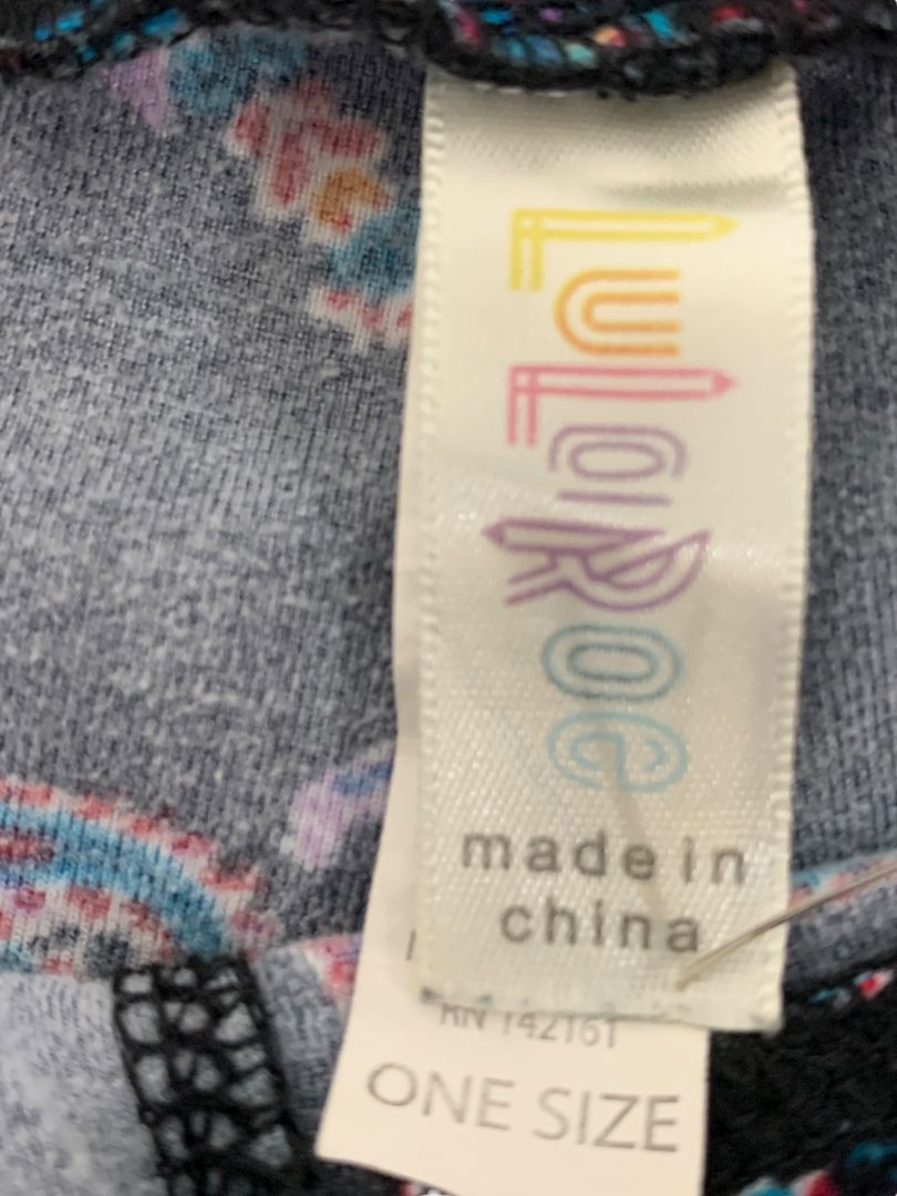 One Size LulaRoe Womens Leggings 3 Pair Assorted Floral