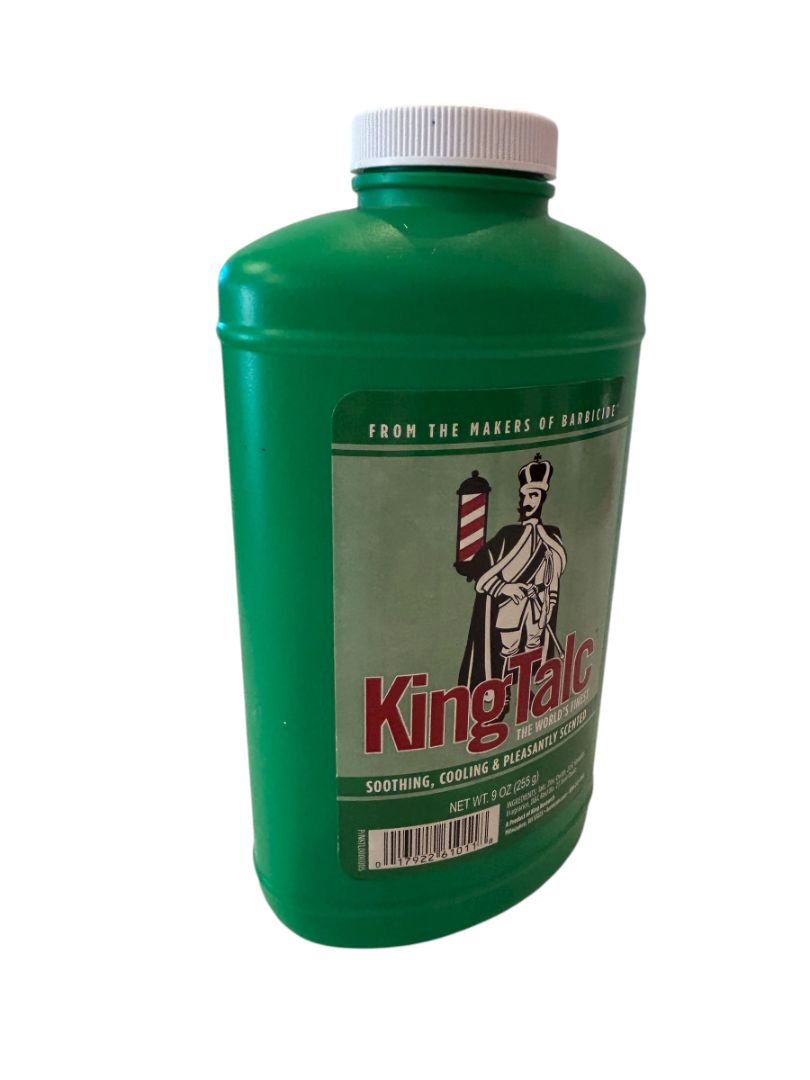 King Talc Soothing Cooling Pleasantly Scented 9oz New