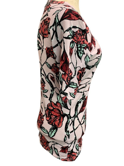 Size Small LulaRoe Womens Rose Print Tshirt Short Sleeve