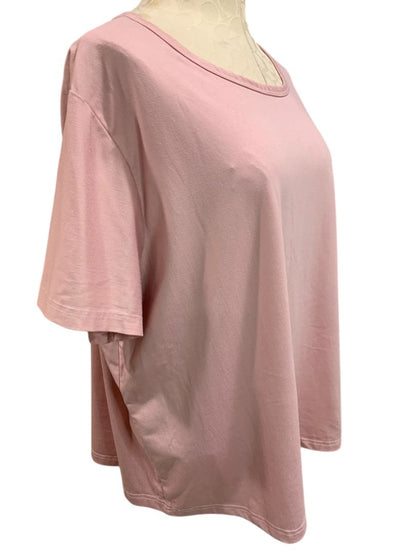 Size 3X Womens Pink Tshirt Sleep Shirt Super Soft Short Sleeve