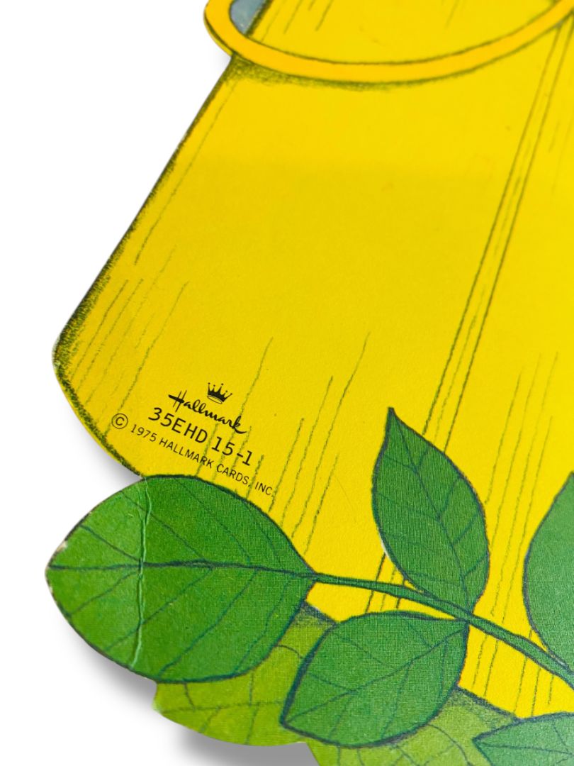 1970s Hallmark Easter Diecut Decor Chick Painting Eggs 12" 35EHD 15-1