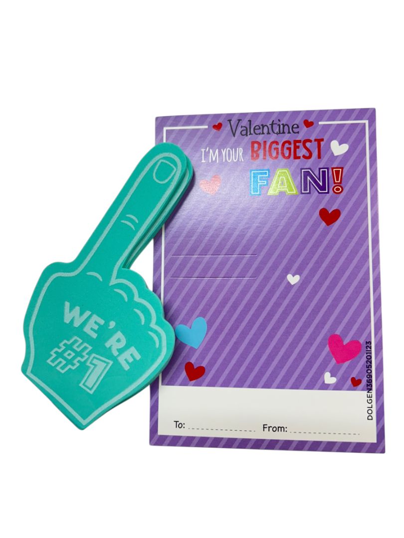 12 Count Classroom Valentine Cards I'm Your #1 Fan