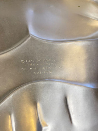 Vintage Wilton Superman Batman Cake Pan Complete Face Chest Plates Shield