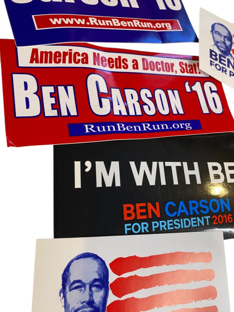 2016 Ben Carson for President Bumper Stickers Postcards Lot of 5