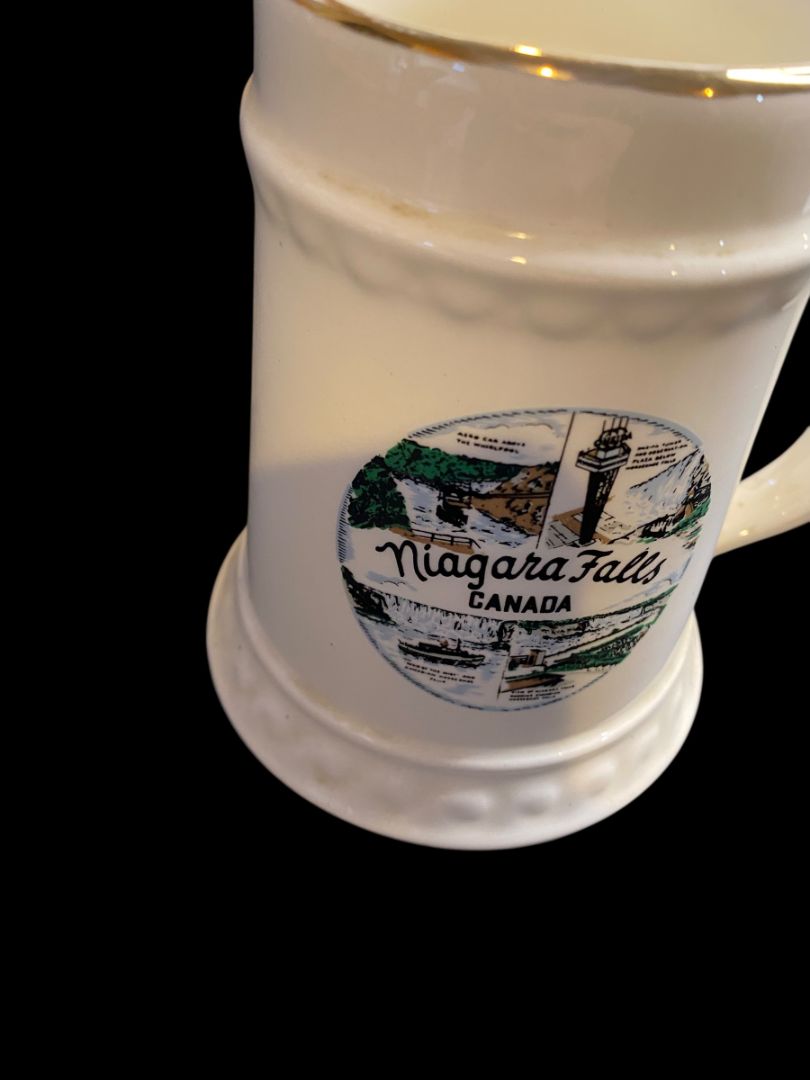1960s Niagara Falls Canada Souvenir Beer Mug Made in USA