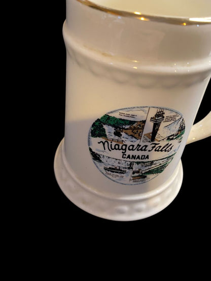 1960s Niagara Falls Canada Souvenir Beer Mug Made in USA
