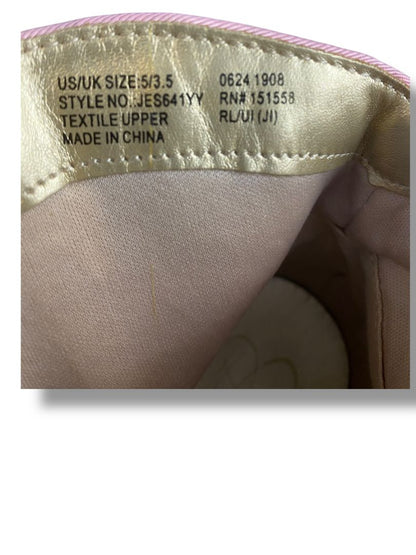 Size 5 Jessica Simpson Girls Parker Boots Booties Pink Tweed