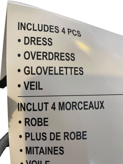 Size XL (14/16) Killer Cockroach Costume Girls Dress Overdress Glovelettes Veil