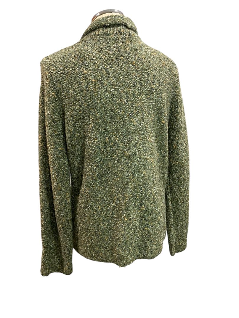 Size PXL Preswick & Moore Petite Sage Green Womens Buckle Cardigan Sweater