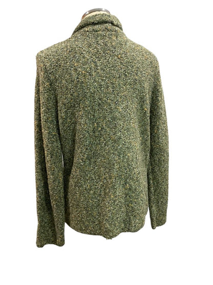 Size PXL Preswick & Moore Petite Sage Green Womens Buckle Cardigan Sweater