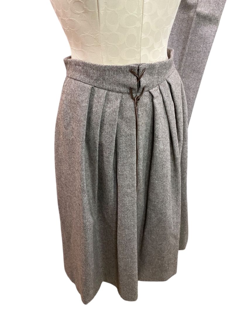 Size 10/12 Intuitions Womens 1980s Wool Blend Suit Pants Skirt Jacket