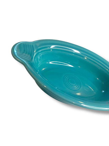 Fiesta Individual Casserole Dish Homer Laughlin 9.25" Turquoise