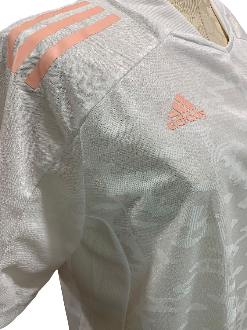 XL Adidas Women's New Condivo 21 White Glo Pink Jersey GL7725