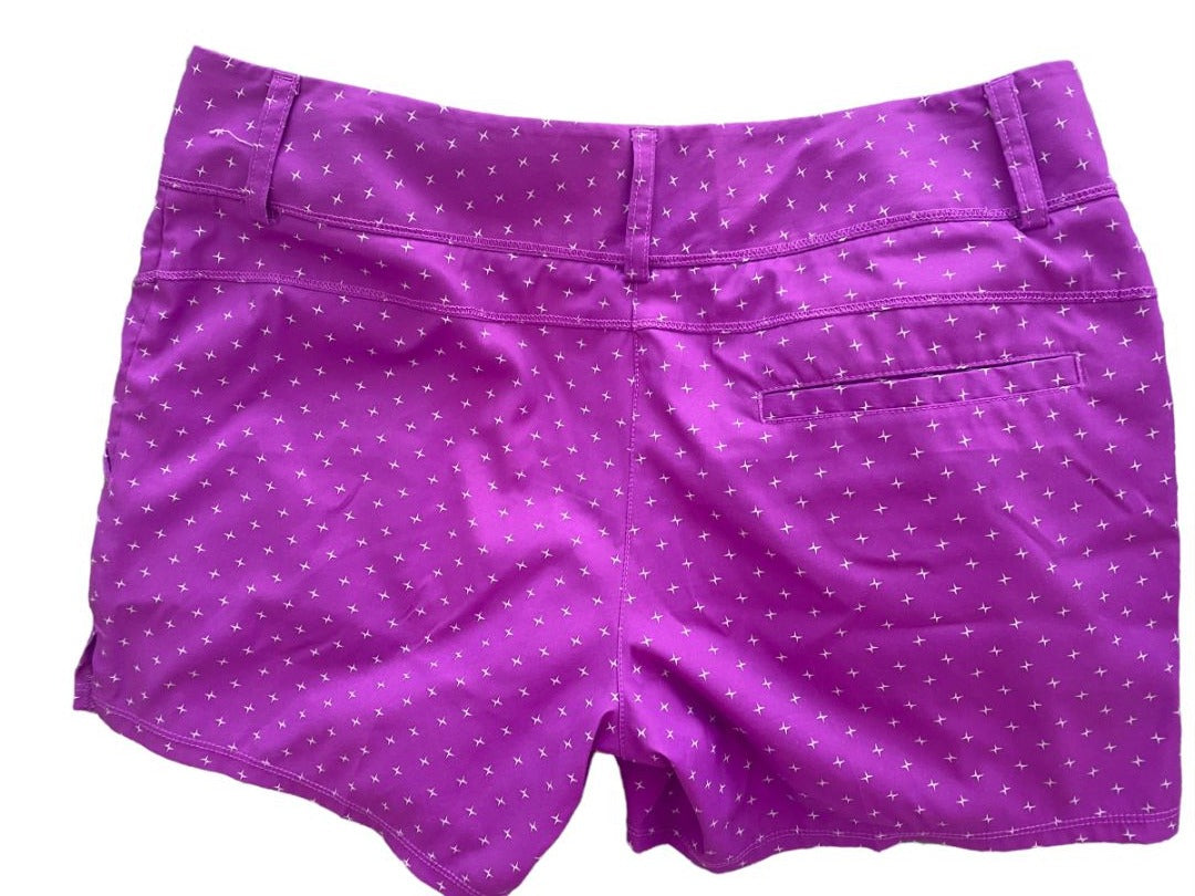 Size 6 Adidas Purple AdiZero Golf Shorts Flat Front