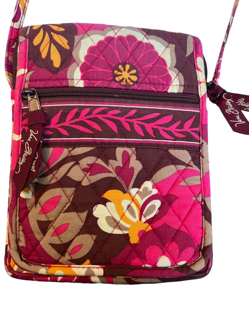 Vera Bradley Mini Hipster Crossbody Bag Carnaby Pattern Purse Floral Pink