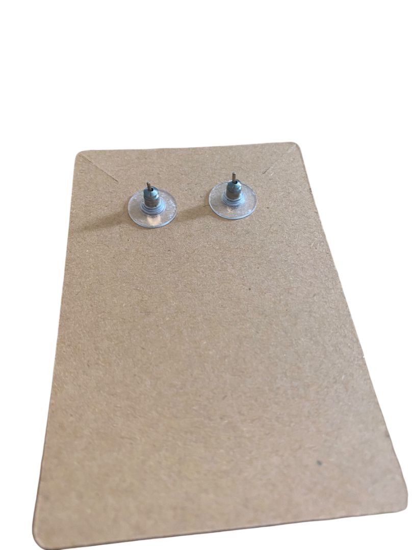 Chanedelier Teardrop Faux Pearl Silvertone Ornate Pierced Earrings