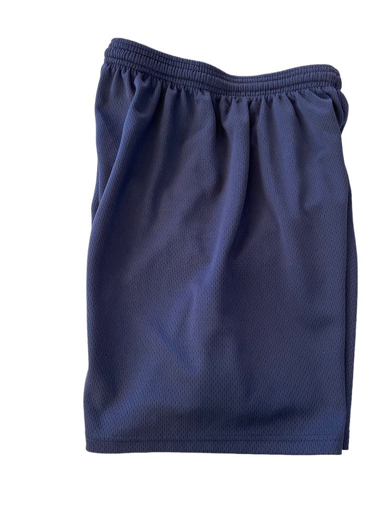 Small Flynn O'Hara Men's Navy Blue Athletic Shorts Pull On Elastic Drawstring