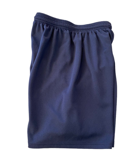 Small Flynn O'Hara Men's Navy Blue Athletic Shorts Pull On Elastic Drawstring