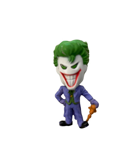 Miniature Joker Batman Action Figure Figurine 1.75"h PVC Leaning on Walking Stick