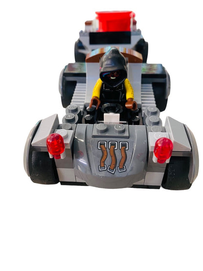 Lego ATV Trailer Minifig Driver Assembled 7"l Racing Gray