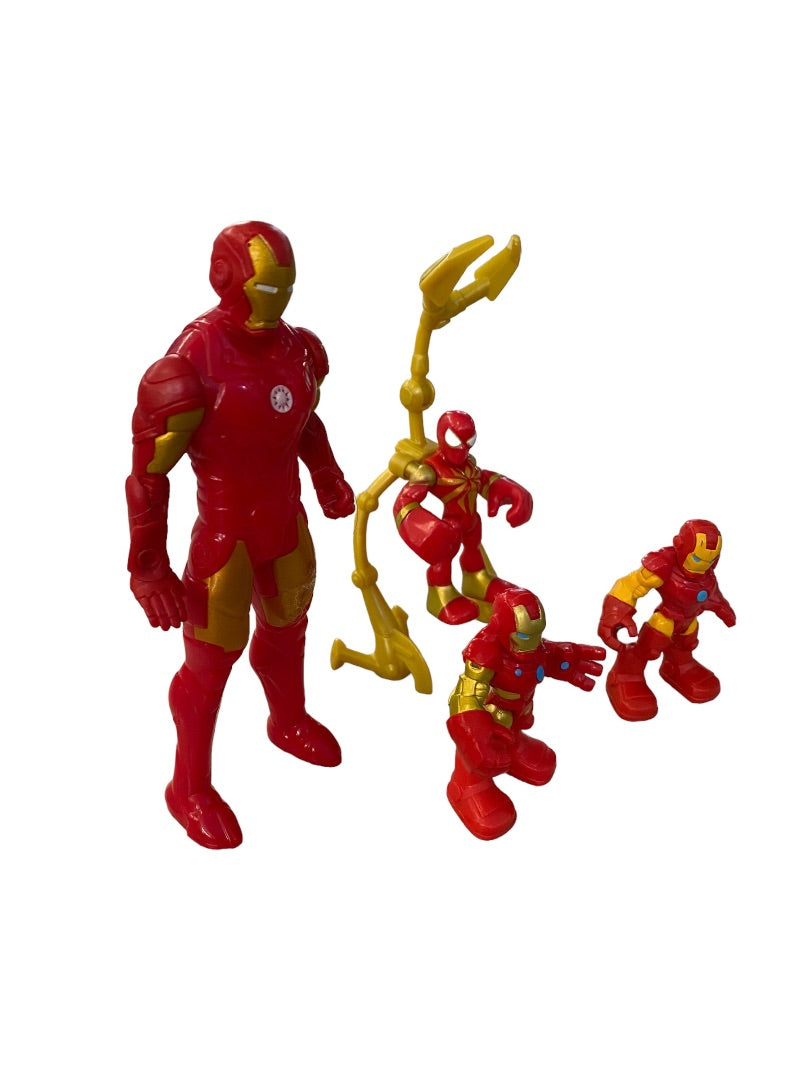 Assorted Iron Man Spiderman Action Figure Toys 2.2"-6" Plastic Super Hero