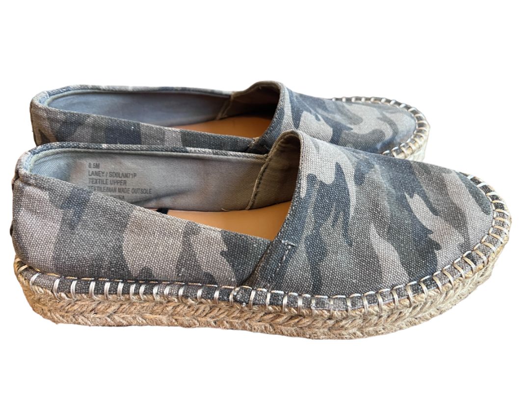 8.5 Splendid Laney Sage Camo Platform Espadrille Normcore Gorpcore Shoes