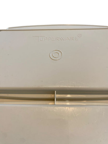 Vintage Tupperware 4 Piece Deviled Egg Carrier Keeper Tray Almond #723-4