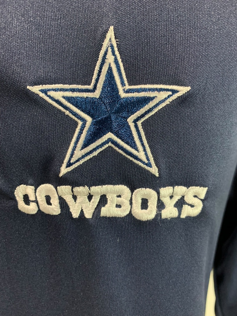 Medium Dunbrooke Dallas Cowboys Navy Blue 1/4 Zip Pullover Activewear Jacket Shirt