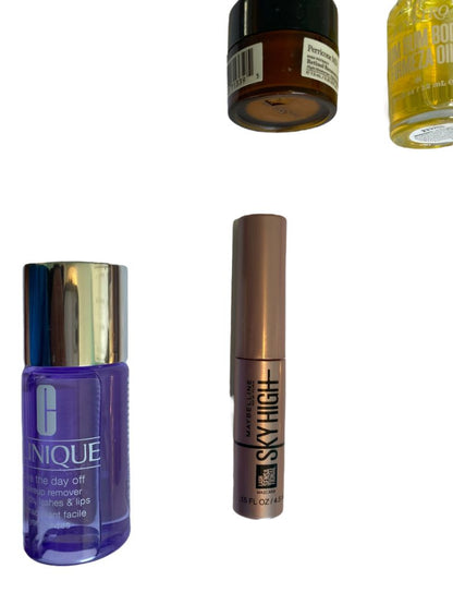 Mixed Lot of Toiletries and Beauty Samples 22 Pc Megababe Smashbox Lancome it Perricone MD Clinique Stila and more - no cosmetic case