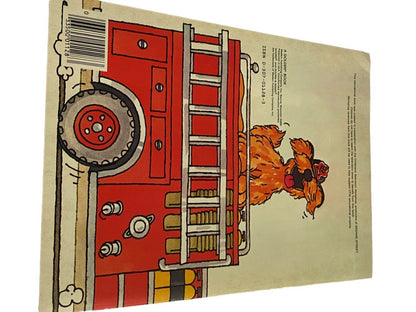 Golden A Big Coloring Book Sesame Street The Fire Department '84