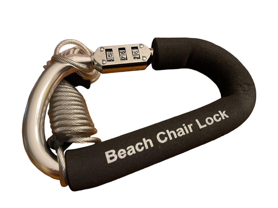 Redbyrd Innovations Beach Chair Lock with 2 Zipper Locks New