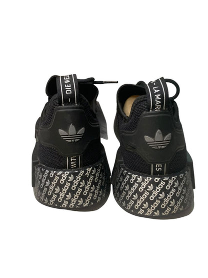 Size 10 Adidas Mens Black Cloth Knit Sneakers Trainers HP8978