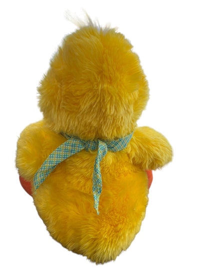 FAO Schwarz Yellow Duckling Bandana 15" Orange Feet Beak Yellow Body