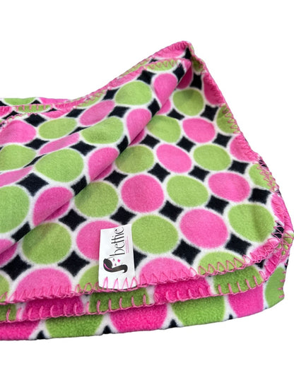 New Buckhead Betties Fleece Polka Dot Blanket 4'x5'