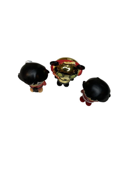 Ryans World Set of 3 Figurines Ninja Karate Robo Panda 2"