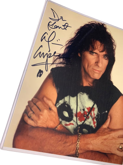 Signed Alice Cooper 8x10 Photo Personalized Autograph