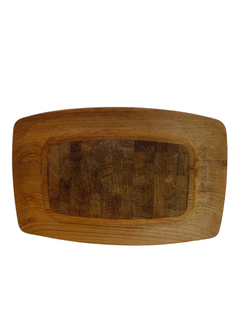 Dansk Jens Quistgaard IHQ Teak Cutting Board 1970s 18 x 12 Inches