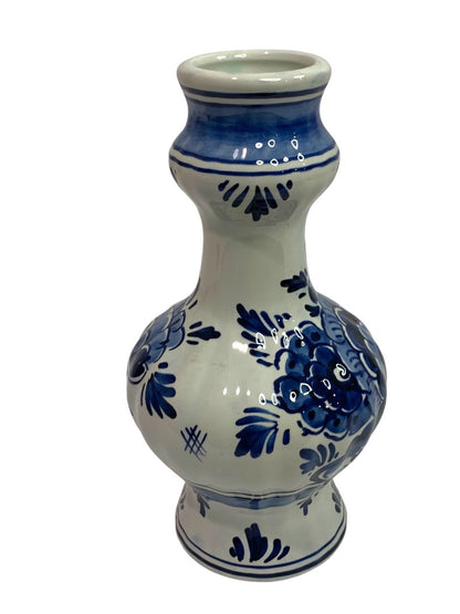 Vintage Delft Blue Handpainted Vase 8 Inch Holland