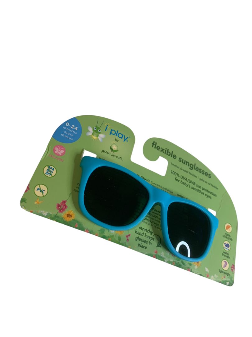 0-24 Months i play by Green Sprouts New Baby Boys Sunglasses Flexible Strap