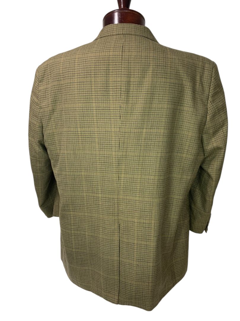 44 Short 44S Joseph & Feiss 2 Button Mens Sport Coat Jacket Brown Houndstooth